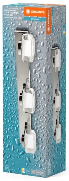 Ledvance-Applique a LED da bagno ORBIS FLAME 3xLED/5,5W/230V IP44 cromo