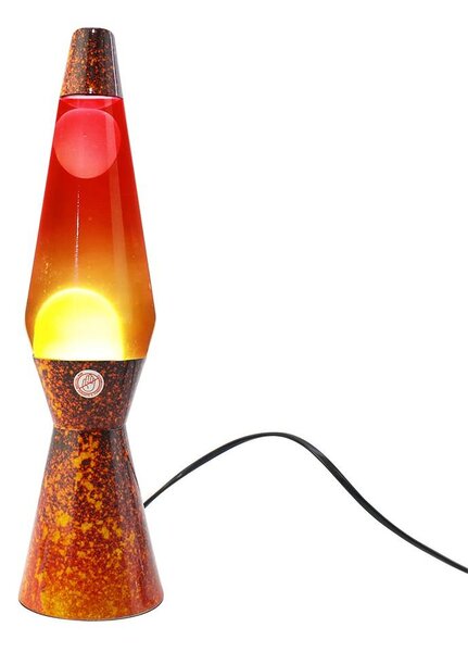 Lampada Lava Lamp 40cm Base Fantasia Volcano e Magma Rosso