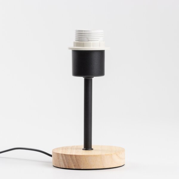 Brilagi - Lampada da tavolo NUBILA WOOD 1xE27/25W/230V quercia/nero