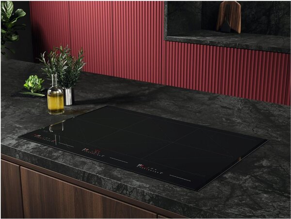 Aeg Piano Cottura a Induzione 6 Fuochi Larghezza 80 cm con Superficie in Vetro colore Nero - NIR86T00FB TotalFlex 6000