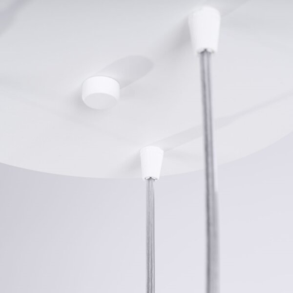 Sollux SL.1694 - Lampadario a sospensione con filo LIRO 3xGU10/10W/230V bianco