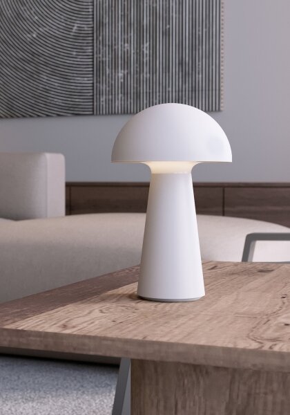 Redo 90438 - Lampada dimmerabile a LED con controllo touch KIRA, 4,7 W, 230 V, 2200 mAh, bianco