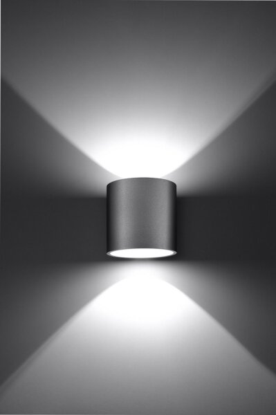 Sollux SL.0049 - Applique ORBIS 1 1xG9/40W/230V grigio