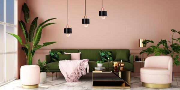 Lampadario a sospensione con filo BODO 3xE27/60W/230V
