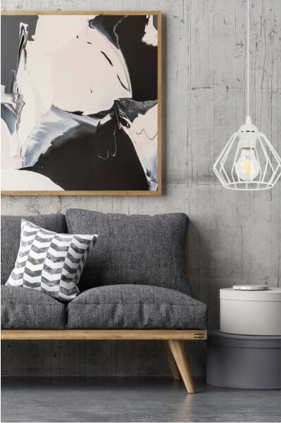 Lampadario a sospensione con filo CEED 1xE27/60W/230V bianco