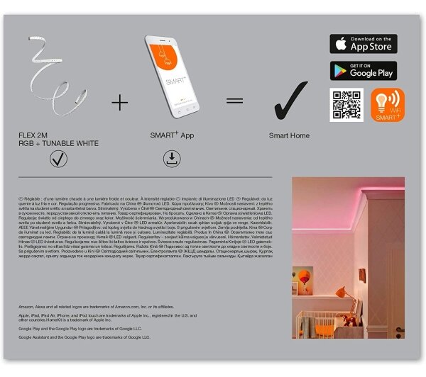 Ledvance - Striscia LED RGB+TW dimmerabile SMART+ FLEX 2m LED/8,5W/230V Wi-Fi