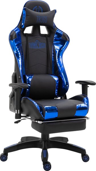 Sedia da ufficio Turbo con poggiapiedi lucido