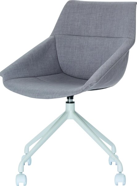 Sedia Luge in plastica PU=2 pezzi bianco/grigio