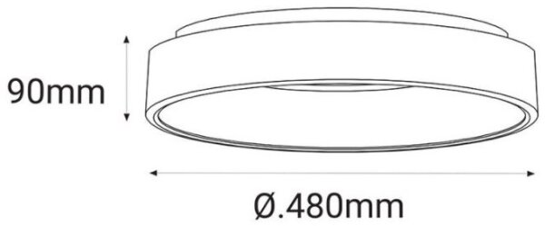 LED2 - Plafoniera LED BELLA LED/40W/230V 3000/4000K bianca