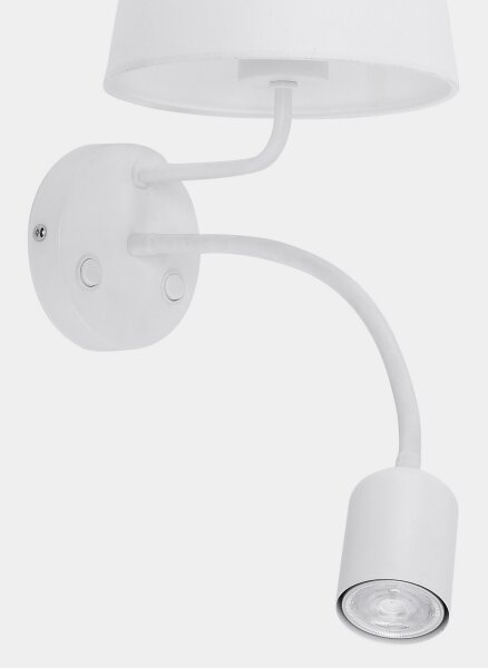 Applique MAJA 1xE27/15W/230V + 1xGU10/10W/230V bianco