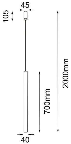 Shilo 7573 - Lampadario su corda YABU 1xGU10-MR11/15W/230V bianco