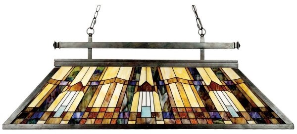 Elstead QZ-INGLENOOK-ISLE - Lampadario a catena in stile Tiffany INGLENOOK 3xE27/100W/230V