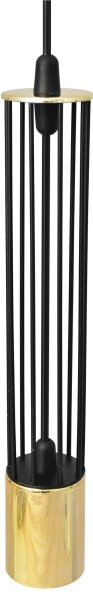 LED Lampadario su corda BARS 1xGU10/4,8W/230V nero/dorato