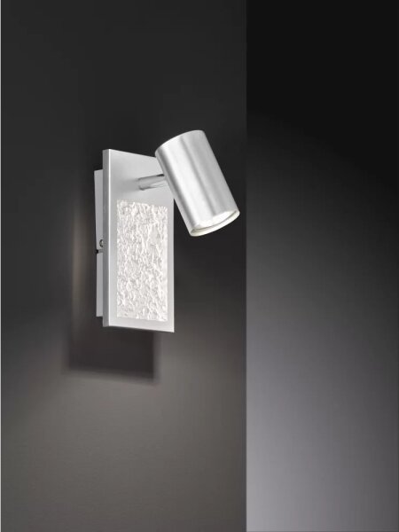 Wofi 11589 - Luce Spot da parete a LED BALI 1xGU10/5W/230V + LED/6W/230V