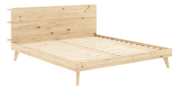 Letto matrimoniale in legno di pino con griglia 180x200 cm Retreat - Karup Design