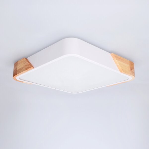 Brilagi - Plafoniera LED PILANA LED/24W/230V rovere/bianco 32x32 cm