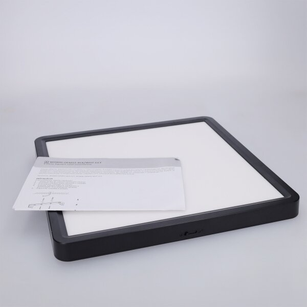 Brilagi - Plafoniera LED ESTELA SQUARE LED/24W/230V 31x31 cm nera
