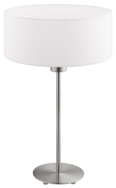 Eglo - LED lampada da tavolo TUNJA 1xE27/60W/230V 38,5 cm cromo opaco/bianco
