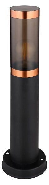 Globo 3158BC - Lampada da esterno BOSTON 1xE27/23W/230V IP44 45 cm nero/rame
