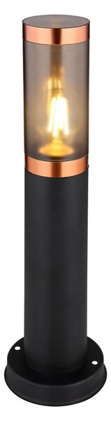 Globo 3158BC - Lampada da esterno BOSTON 1xE27/23W/230V IP44 45 cm nero/rame