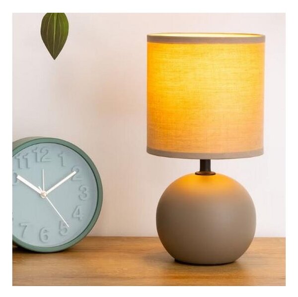 Atmosphera - Lampada da tavolo TIMÉO 1xE14/60W/230V taupe/color crema