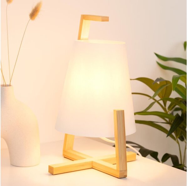 Atmosphera - Lampada da tavolo GONG 1xE14/40W/230V bambù