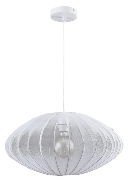 Lampadario a sospensione con filo KINU 1xE27/20W/230V diametro 50 cm bianco
