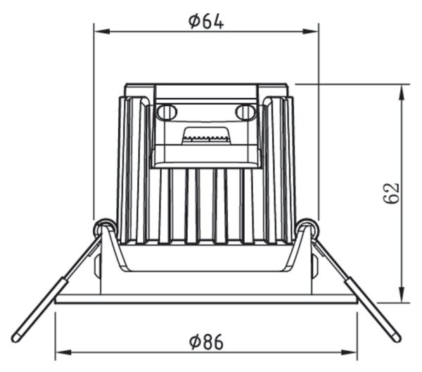 Philips - Lampada da bagno dimmerabile ABROSA LED/9W/230V IP44