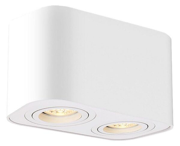 Rabalux 2054 - Faretto KOBALD 2xGU10/42W/230V bianco