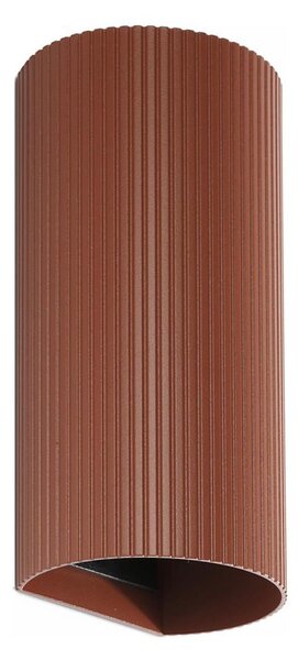 FARO 40545 - Applique SOLE 2xGU10/8W/230V color mattone ondulato arrotondato