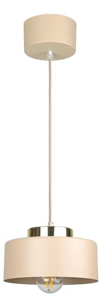 Lampadario sospeso con cavo IGNIA 1xE27/60W/230V beige/oro
