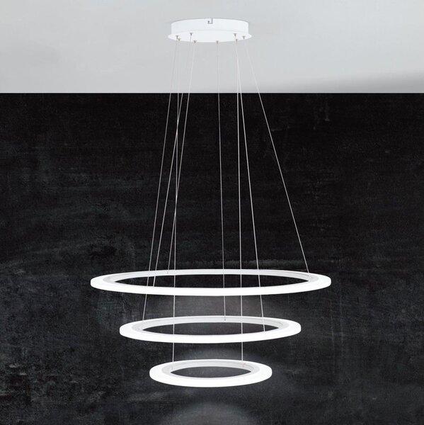 Eglo 39274-LED Lampadario a sospensione con cavo PENAFORTE LED/45W/230V+LED/33W+LED/19,5W
