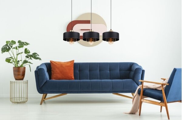 Lampadario a sospensione con filo VEST 3xE27/60W/230V