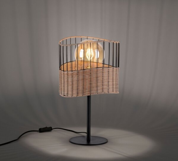 Leuchten Direkt 11150-79 - Lampada da tavolo REED 1xE27/60W/230V