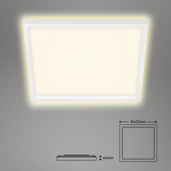 Briloner 7364-016 - Plafoniera LED CADRE LED/22W/230V 42,2x42,2 cm bianca