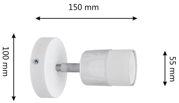 LED Luce Spot da parete a LED TUBSSON 1xGU10/4,8W/230V bianco/cromo lucido