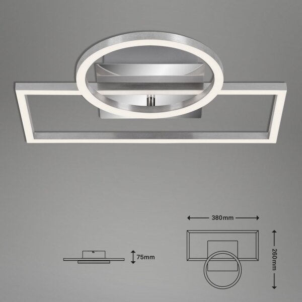 Briloner - Plafoniera LED dimmerabile FRAMES LED/19W/230V
