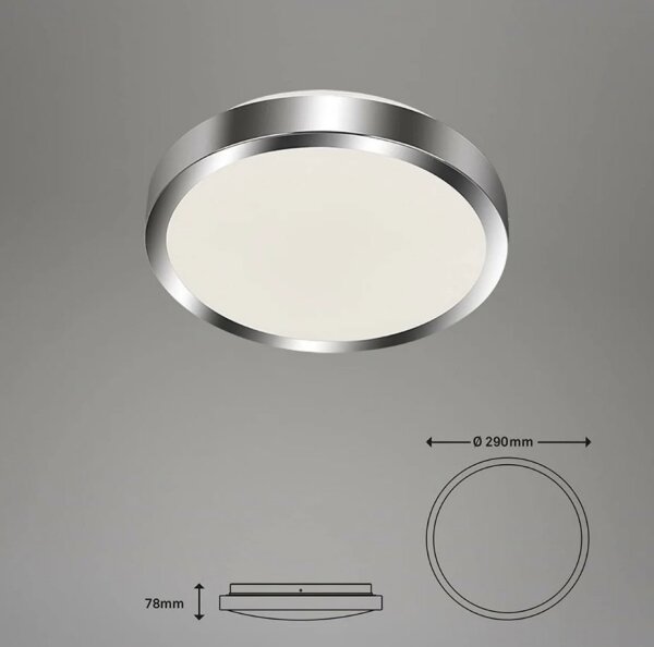 Briloner - Plafoniera LED da bagno SPLASH LED/15W/230V IP44
