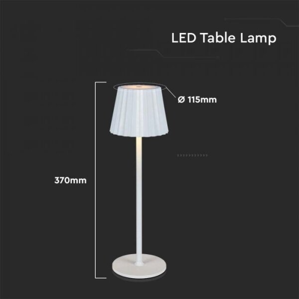 LED Lampada da tavolo ricaricabile dimmerabile LED/4W/5V 3000-6000K 1800 mAh bianco