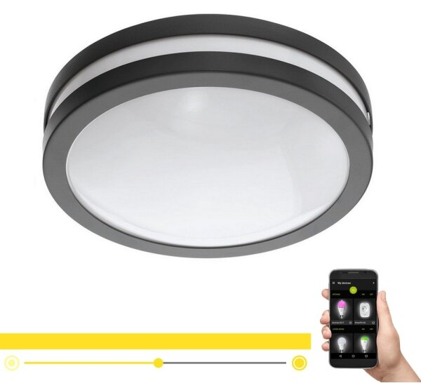 Eglo 33571 - Lampada da bagno dimmerabile LOCANA LED/14W/230V IP44 antracite