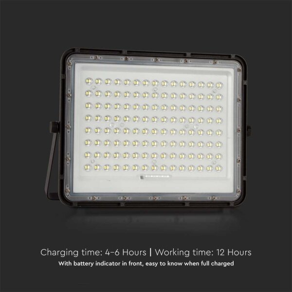 LED Proiettore solare da esterno LED/20W/3,2V 6400K nero + +TC