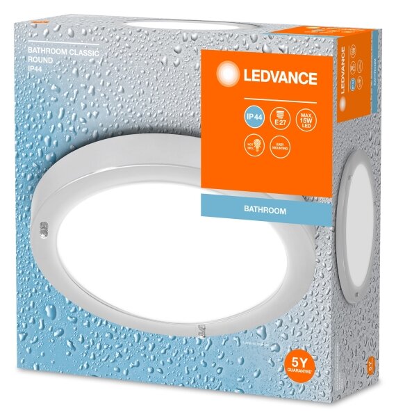 Ledvance - Plafoniera da bagno BATHROOM CLASSIC 1xE27/15W/230V IP44