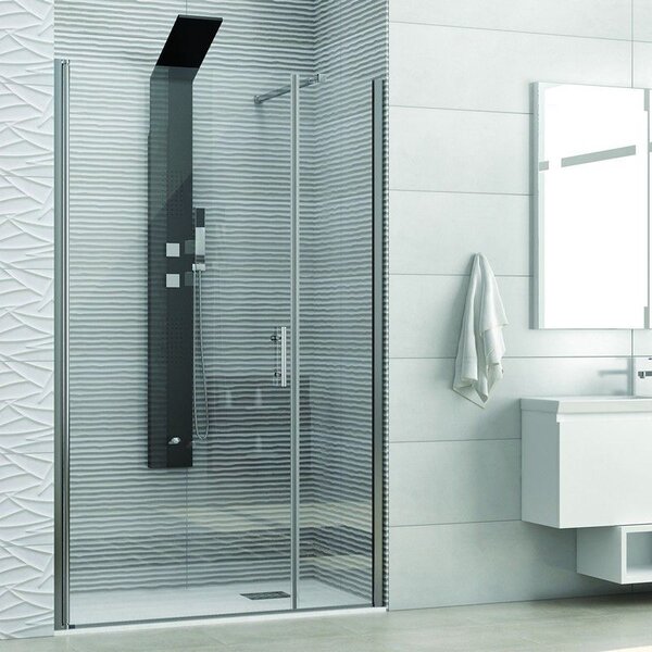 Kamalu porta doccia nicchia 90cm battente e fisso | ks5000