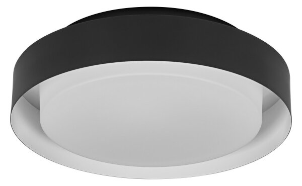 Ledvance - Plafoniera ORBIS MADRID 2xE27/10W/230V nero