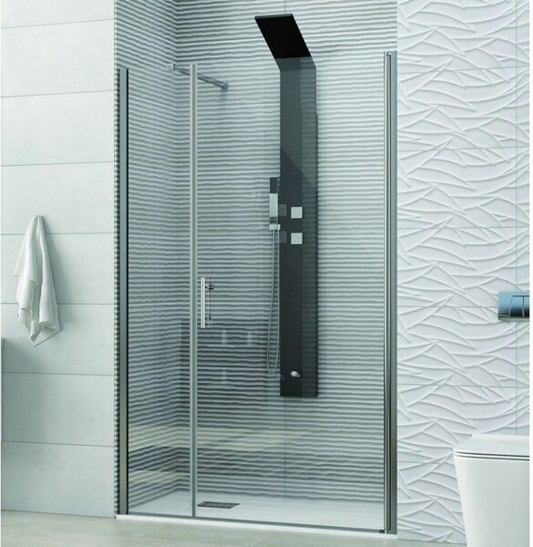 Kamalu porta doccia nicchia 90cm battente e fisso | ks5000