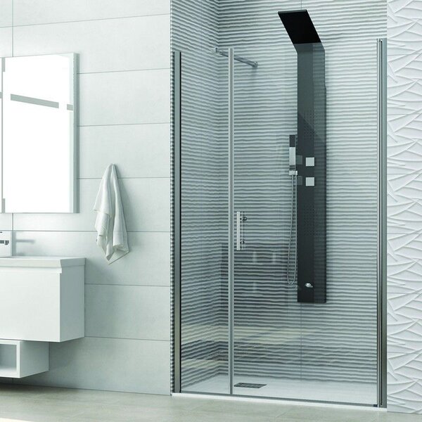 Kamalu porta doccia nicchia 90cm battente e fisso | ks5000