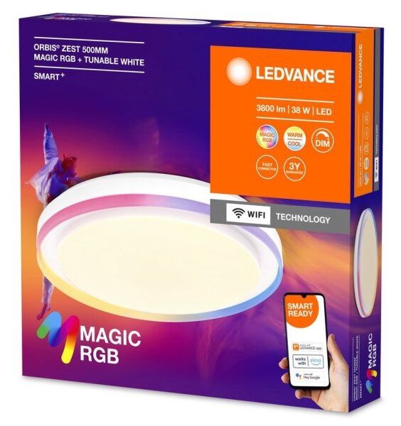 Ledvance - Plafoniera LED RGBW dimmerabile SMART+ MAGIC LED/38W/230V Wi-Fi