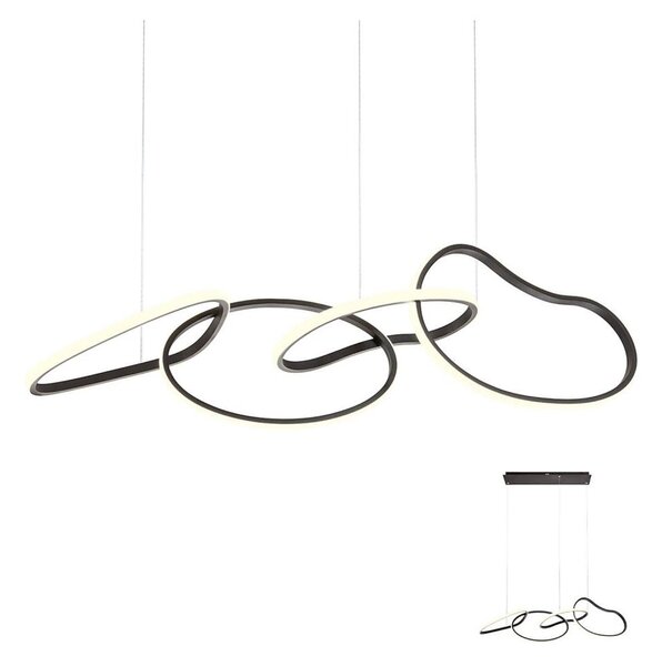 Redo 01-2596 - Lampadario a sospensione LED dimmerabile su cavo BIAS LED/87,4W/230V 3000K nero