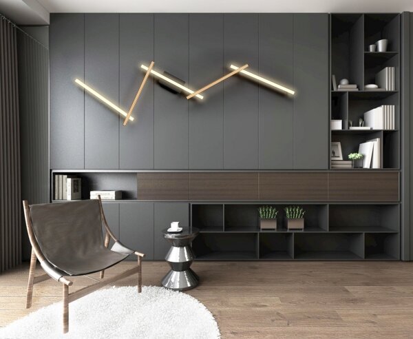 Wofi 7021-506- Applique a LED dimmerabile RIMINI LED/57W/230V marrone/nero