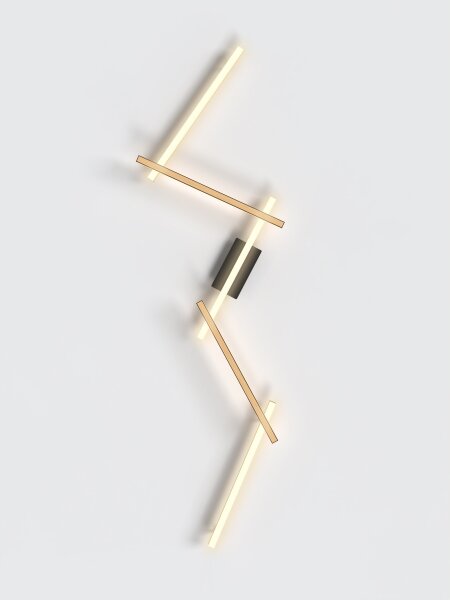 Wofi 7021-506- Applique a LED dimmerabile RIMINI LED/57W/230V marrone/nero